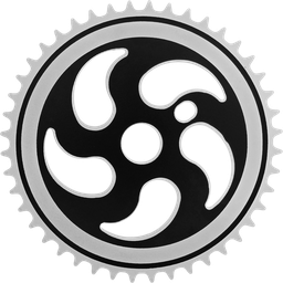 [BP-CRN0491] Coronilla EASTMAN BMX hierro CD 44T blanco/negro