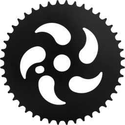 [BP-CRN053] Coronilla EASTMAN BMX hierro CD 44T black N-ECW-02