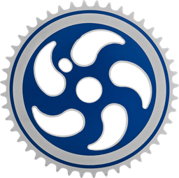 [BP-CRN054] Coronilla EASTMAN BMX hierro CD 44T azul/blanco N-ECW-12