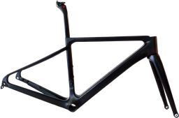 [BP-CUA1095] Cuadro TWITTER Ruta R6 510mm carbon disc brake c/trinche-pilar-abraz-pista-buje black 