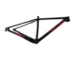 [BP-CUA675] Cuadro TWITTER 29 LEOPARDpro 19 carbon normal c/pista de trinche black/red 
