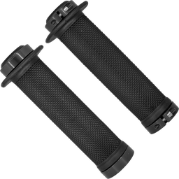[BP-GRI018] Grips BMX 130mm c/flang doble/seguro black CN