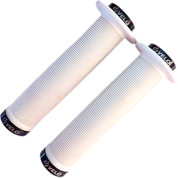 [BP-GRI121] Grips VELO BMX 145mm c/flang c/seg white 9762AD2BK