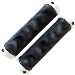 [BP-GRI130] Grips VELO c/seguro black/white  VLG-775 AD2