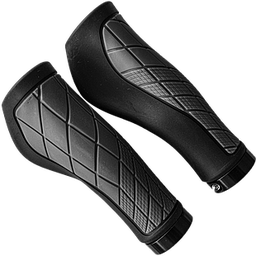 [BP-GRI155] Grips EAGLE-F MTB plast/rubber 136.5mm black/grey con apoyo MOD EG-905 CN