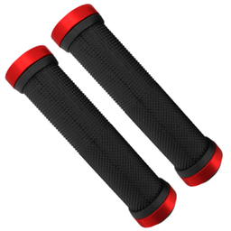 [BP-GRI185] Grips EAGLE EG-9010 silicon 130mm c/seguro Black/Red par