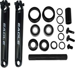 [BP-BRA011] Brazo EAGLE-F americano BMX 175mm set 9pcs c/eje-balinera negro