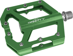 [BP-PED040] Pedal GRAVITY MTB aluminio 9/16" balinera sellada  verde par