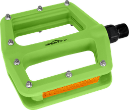 [BP-PED044] Pedal GRAVITY MTB nylon 9/16"  verde neon par