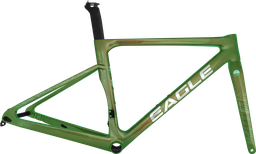 [BP-CUA241] Cuadro EAGLE Ruta JB08 500mm carbon buje f/disco c/trinche-pilar-pista-espaciador green 