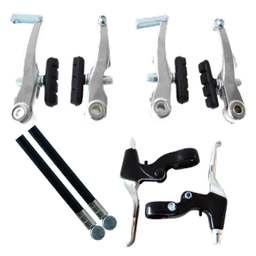 [BP-KIT044] Kit LOGAN freno v-brake alum SILVER