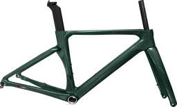 [BP-CUA313] Cuadro TWITTER Ruta R12pro 460mm carbon DISC BB-rosca c/trinche-pilar dark green 
