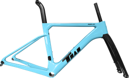 [BP-CUA409] Cuadro TWITTER Ruta R15pro 530mm carbon DISC BB-rosca c/trinche-pilar-pista de trinche-espaciador-bujes sky blue 