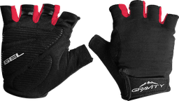 [BP-UNI133] Guantess GRAVITY ciclismo d/corto EG-702 black/red M