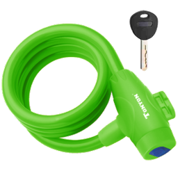 [BP-SEG004] Seguro Bicicleta EAGLE-L c/llave 12X1000mm green