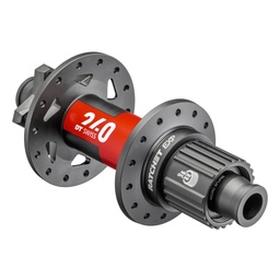 [BP-MAZ247] Manzana DT SWISS MTB 240 148x12mm 32h-tipo J 6bolt disc Ratchet EXP36 - Shimano Micro Spline posterior black