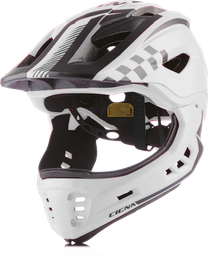 [BP-CAS183] Casco CIGNA TT-32 BMX w/visor integrated M (54-57cm) White/black