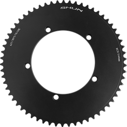 [BP-CRN138] Coronilla SHUN aluminio BCD144 7075 1/2x1/8 CNC monoplato 62T c/tornillo black TW