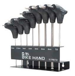 [BP-HER053] H-Exagonales BIKE HAND larga 2/2.5/3/4/5/6/8 + Torx T25MM YC-TPHB-25 TW