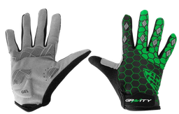 [BP-UNI144] Guantes GRAVITY ciclismo niño d/largo EG-705 black/green L(9-11Y)