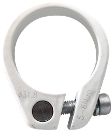 [BC-ABR053] Abrazadera ZOOM c/tornillo 31.8mm white