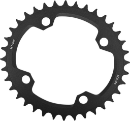 [BC-CRN162] Coronilla GRAVITY ovalada 34T 104BCD black