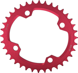 [BC-CRN175] Coronilla GRAVITY ovalada 34T 104BCD red