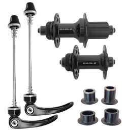 [BC-MAZ130] Manzanas EAGLE-F MTB  alum 28H  11v HG disc  c/lock QR c/adaptador buje 15x100/12x142mm par black