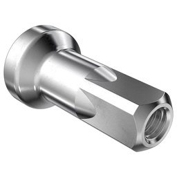 [BC-CBZ011] Cabeza de radio DT SWISS Hidden alum 2x12mm Pro lock silver 