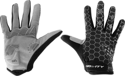 [BC-UNI141] Guantes GRAVITY ciclismo niño d/largo EG-705 black gray L(9-11Y)