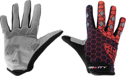 [BC-UNI219] Guantes GRAVITY ciclismo niño d/largo EG-705 black/orange L(9-11Y)