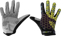 [BC-UNI370] Guantes GRAVITY ciclismo niño d/largo EG-705 black/yellow M(7-9Y)