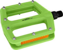 [BC-PED044] Pedal GRAVITY MTB nylon 9/16"  verde neon par
