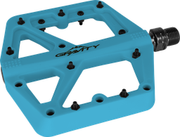 [BC-PED048] Pedal GRAVITY MTB nylon 9/16" rodamiento c/tornillo-herramienta celeste par