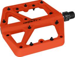 [BC-PED046] Pedal GRAVITY MTB nylon 9/16" rodamiento c/tornillo-herramienta naranja par