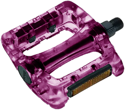 [BP-PED064] Pedal NECO MTB-BMX plast transparent 9/16 plano purple WP601 CN