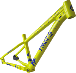 [BC-CUA277] Cuadro F1RST UP-F 26-27,5 STUNT/DIRT disc plr/30.9 c/interno neon yellow