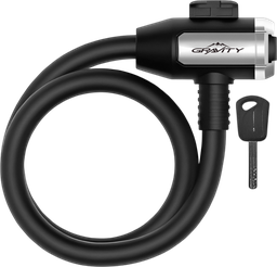 [BC-SEG006] Seguro Bicicleta GRAVITY c/llave 12X1500mm black
