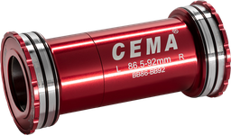 [BC-PIS110] BB PressFit CEMA  BB86-BB92 ceramico-SG3 W: 86,5/92 x ID: 41 mm Shimano red
