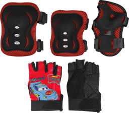 [BC-KIT075] Kit GRAVITY protecciones c/guante c/protector de mano niño red