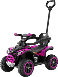 [BP-CARB008] Carro ZERO luces//c/bateria//recargable//c/apoyo direccion 6V4.5AH pink/black