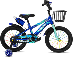 [BP-BIC388] Bicicleta 16 niño c/canasto c/soporte y caramañola blue/black